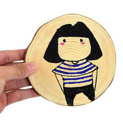 毛线木板绘画（用木头和毛线做的装饰品）-图2