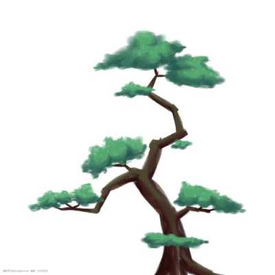 木板手绘松树图片简单（木板 手绘）-图3