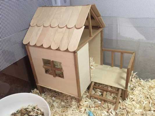手工木板仓鼠（自制仓鼠房子木质）-图1