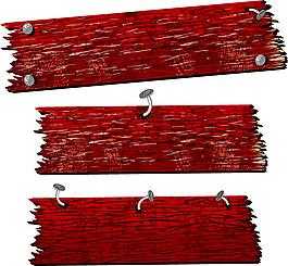 红色卡通木板（红色木模板）-图2
