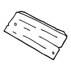 平滑的木板简笔画怎么画（简单木板画图）-图3